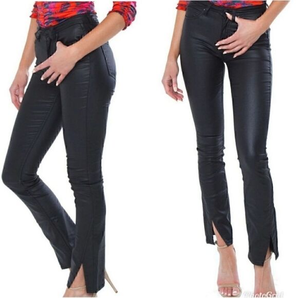 NEW Free People Spellbound Coated Jean Black 32 - Picture 6 of 11